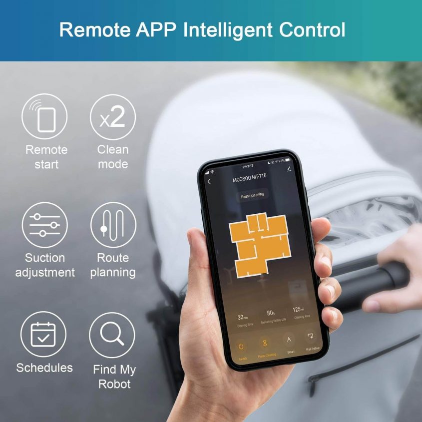 MOOSOO Robot Vacuum WiFi Connectivity InnoTech srl
